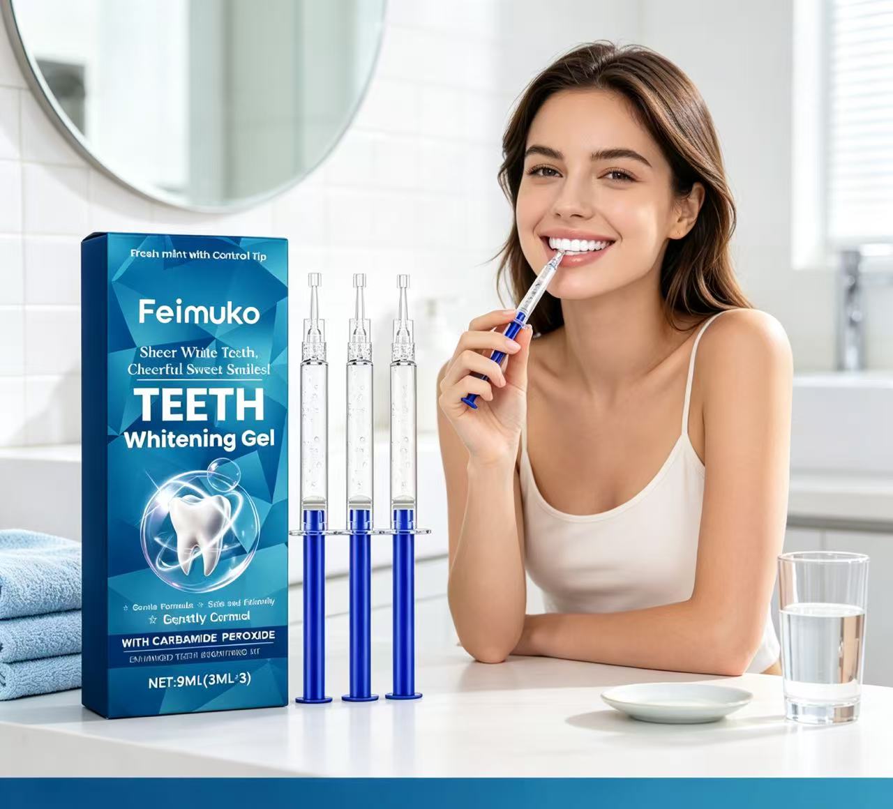 Gel blanqueador de dientes Fei - Teeth Whitening Kit reseña y precio